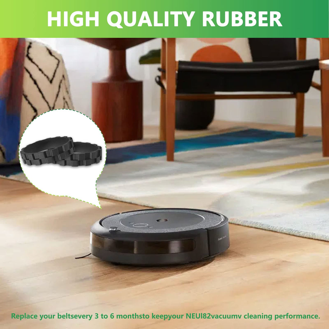 Bouge 2 Pack Tires for IROBOT ROOMBA Wheels Series 500, 600, 700, 800 and 900 Anti-Slip, Replacement for All IROBOT roomba Models