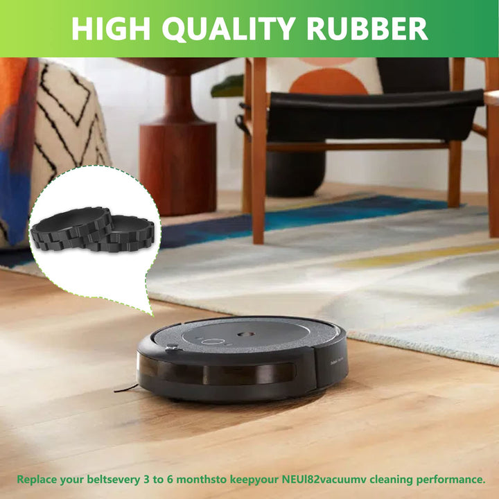 Bouge 2 Pack Tires for IROBOT ROOMBA Wheels Series 500, 600, 700, 800 and 900 Anti-Slip, Replacement for All IROBOT roomba Models