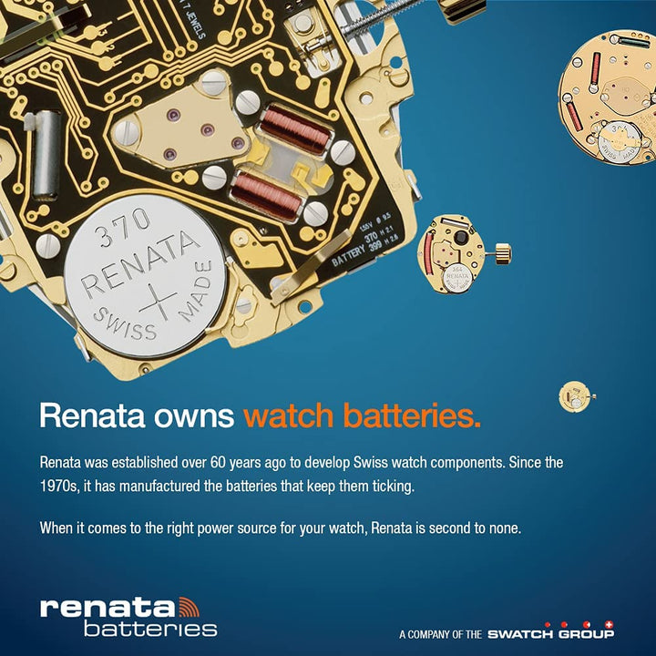 Renata 317 Watch Battery Twin Pack