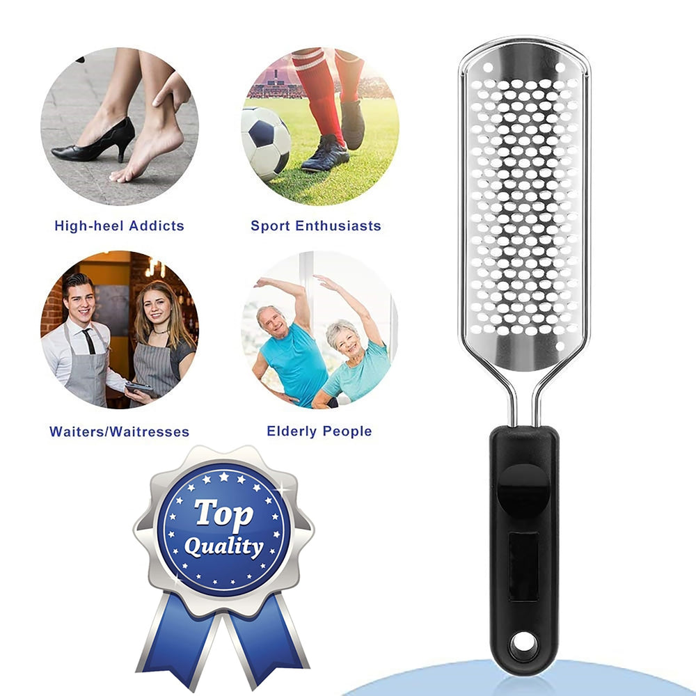 BS-MALL 2PCS Professional Pedicure Rasp Foot File Cracked Skin Corns Callus Remover for Extra Smooth and Beauty Foot