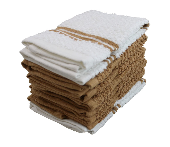 Kitchen Dish Cloths Bar Mops Towels Pack of 6 Towels 12 x 12 Inches, 100% Cotton Super Absorbent Green Bar Towels, Multi-Purpose Cleaning Towels for Home and Kitchen Bars (Blue)