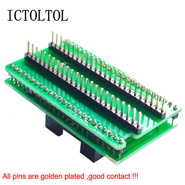 TSOP48 to DIP48 Socket Adapter nand nor Flash eeprom mcu for USB Programmer Circuit Boards