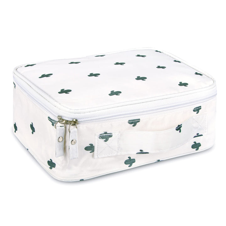 Travel Makeup Cosmetic Case,Portable Brushes Case Toiletry Bag Travel Kit Organizer Cosmetic Bag Cactus A