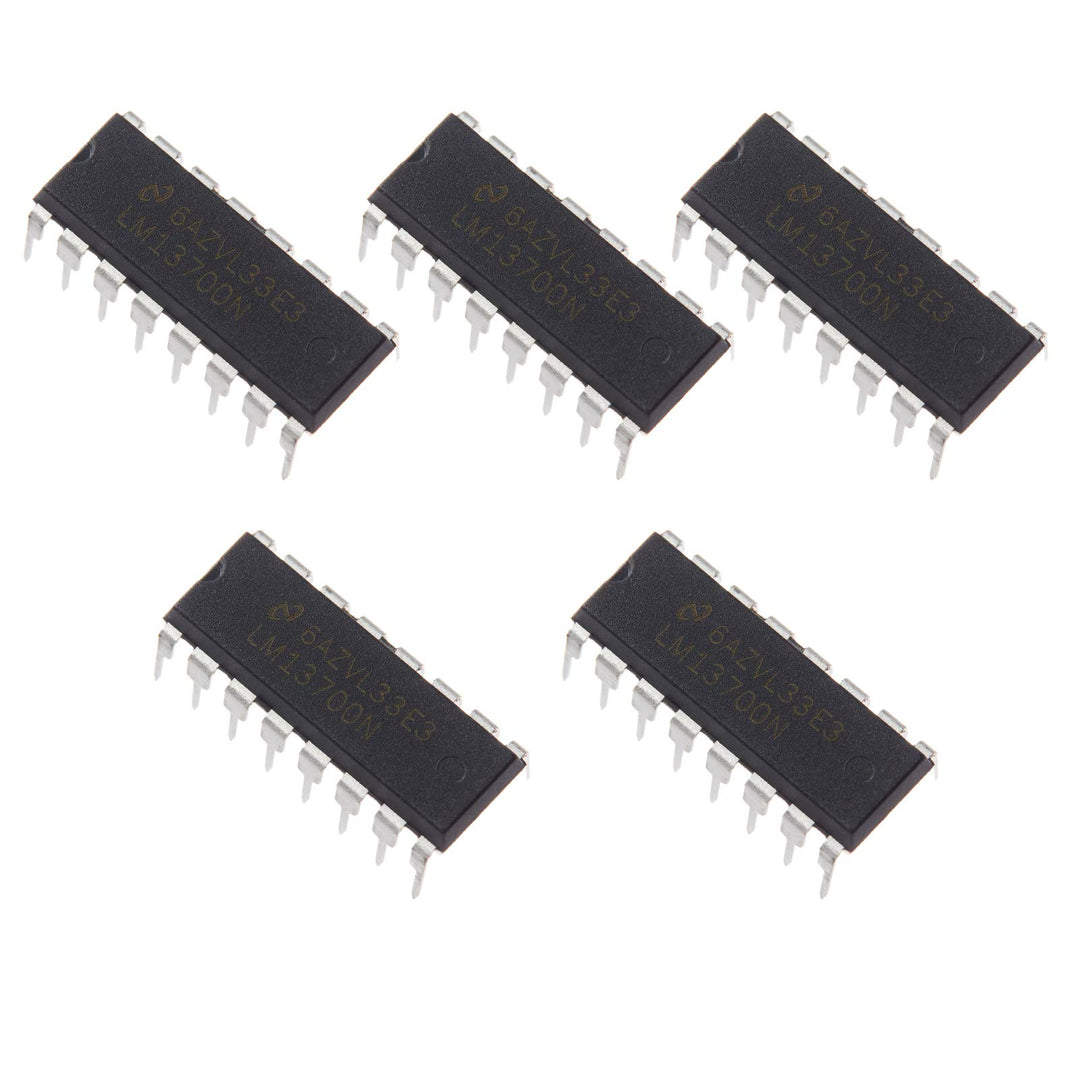 5pcs LM13700N Dual Operational Transconductance Amplifiers Linearizing Diodes and Buffers,DIP16.