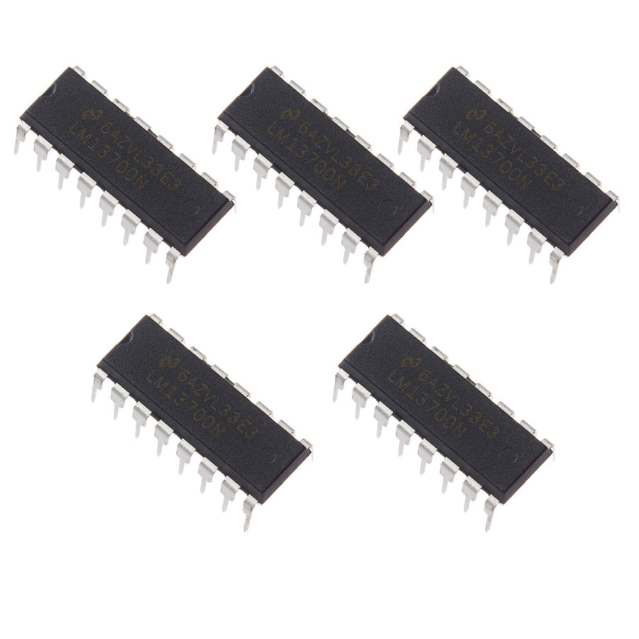 5pcs LM13700N Dual Operational Transconductance Amplifiers Linearizing Diodes and Buffers,DIP16.