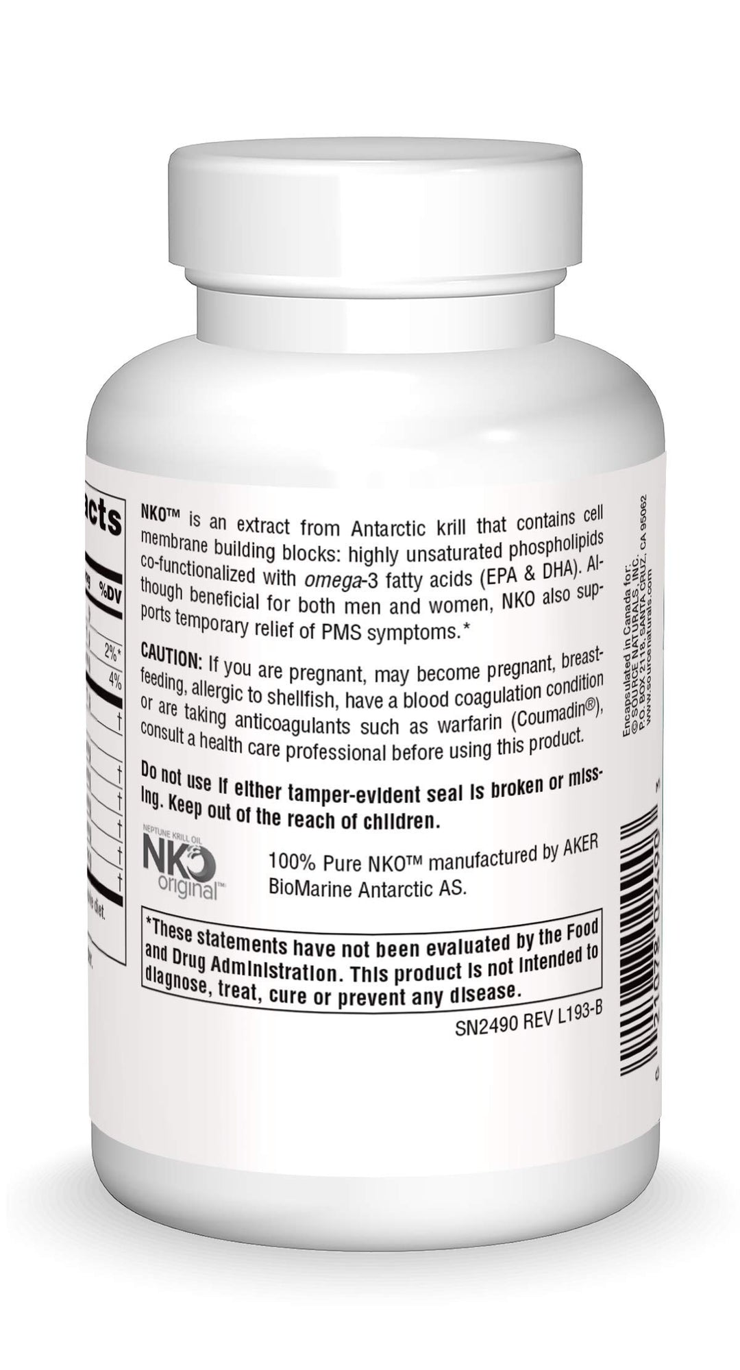 NKO Neptune Krill Oil, Supports Heart Health and Cell Membrane Integrity*, 1000 mg - 90 Softgels