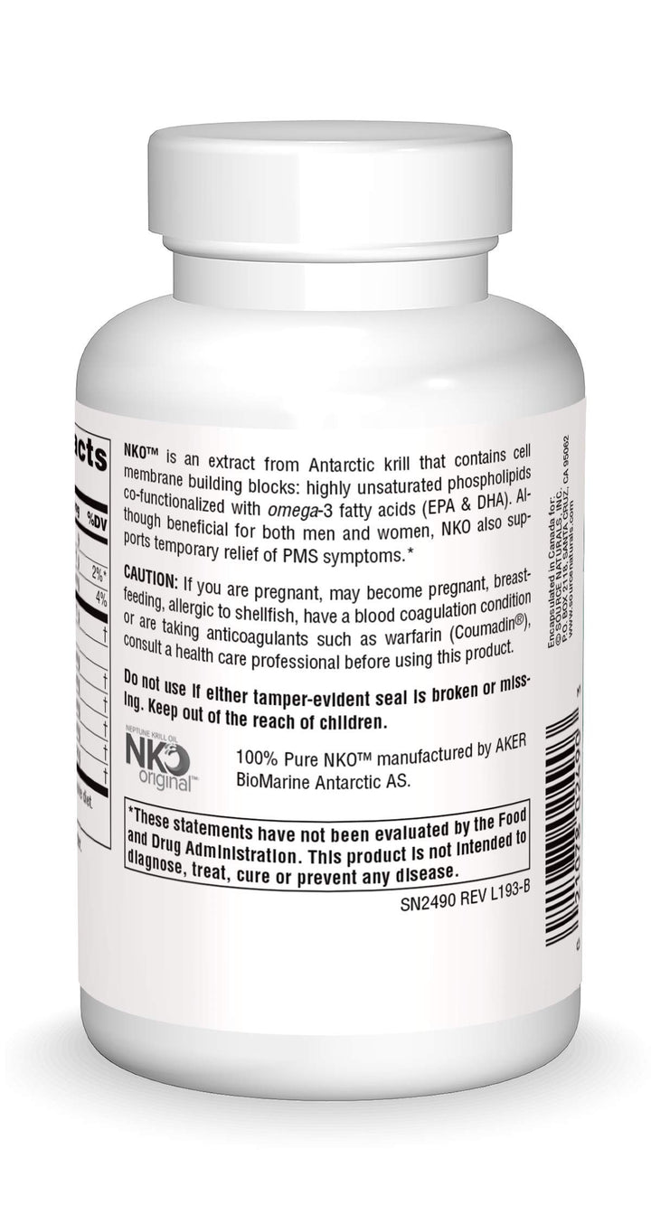 NKO Neptune Krill Oil, Supports Heart Health and Cell Membrane Integrity*, 1000 mg - 90 Softgels