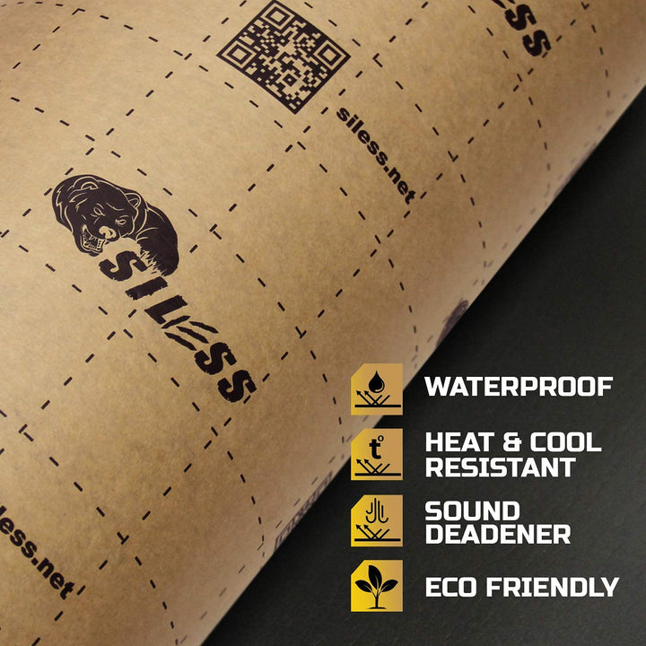 Liner 157 (4 mm) mil 36 sqft Car Sound Deadening Closed Cell Foam &amp; Heat Insulation mat - PE Foam Sound Deadener Material &amp; Heat Barrier
