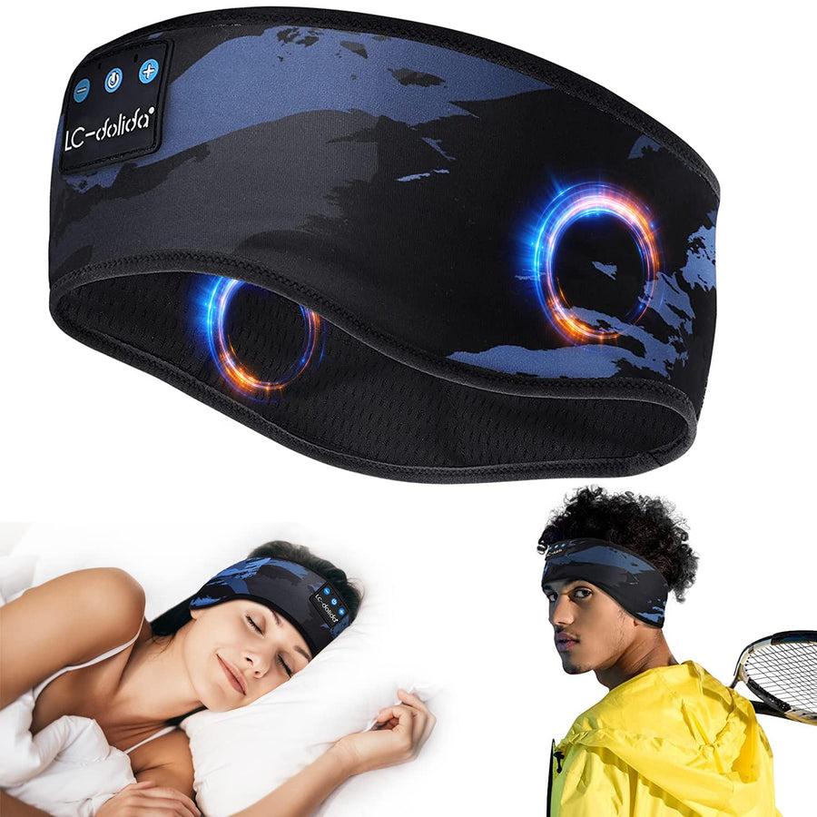 LC-dolida Sleep Headphones Bluetooth Headband Music Wir