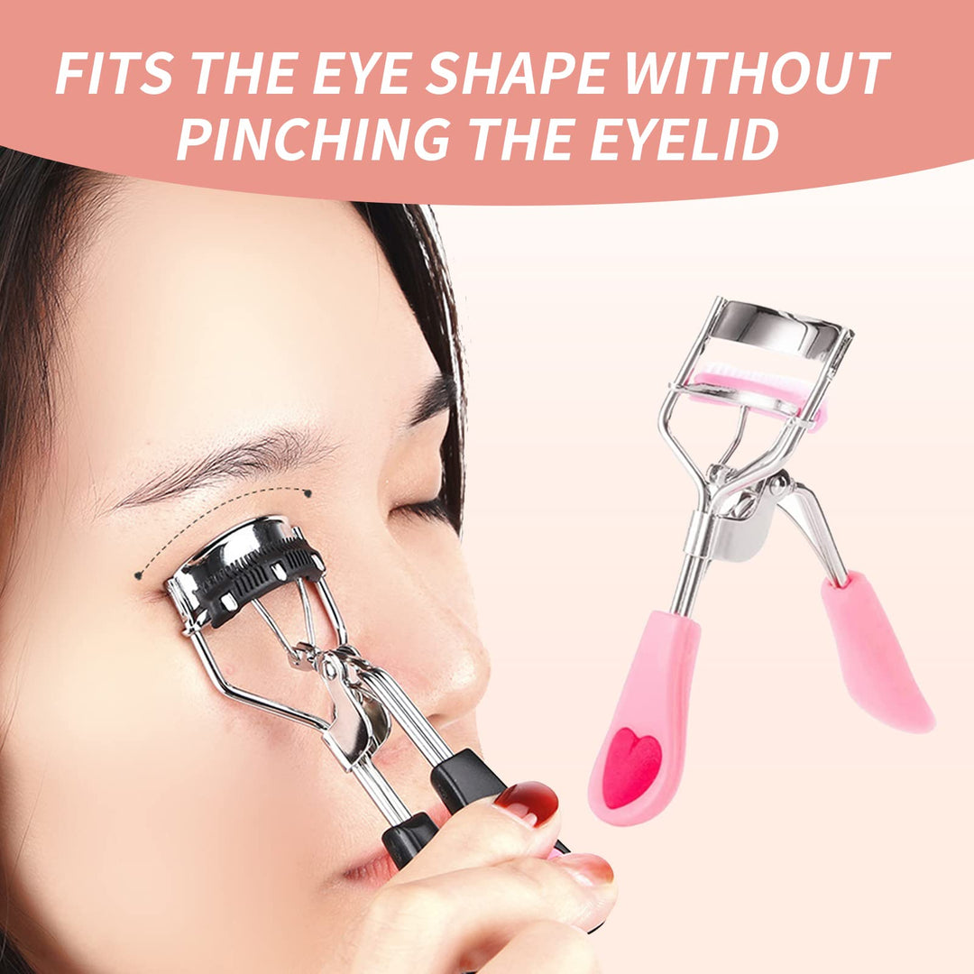 Separated Eyelash Curler Stainless Steel with Brush,Pro