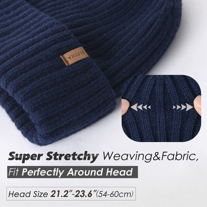 FURTALK Beanie Men Women Warm Winter Hats Acrylic Knit 