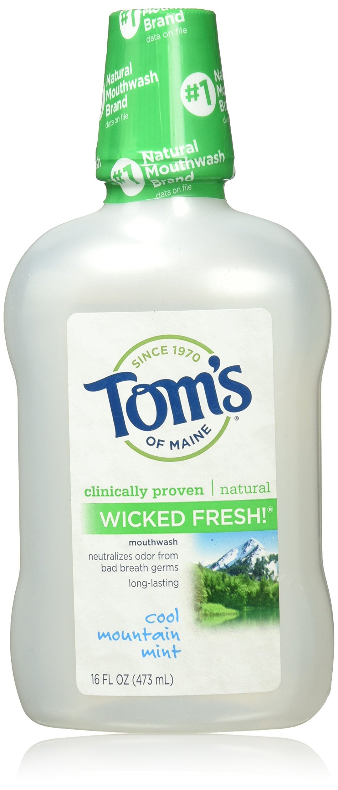 Tom&#39;s Of Maine Long Lasting Wicked Fresh Cool Mountain Mint Mouthwash