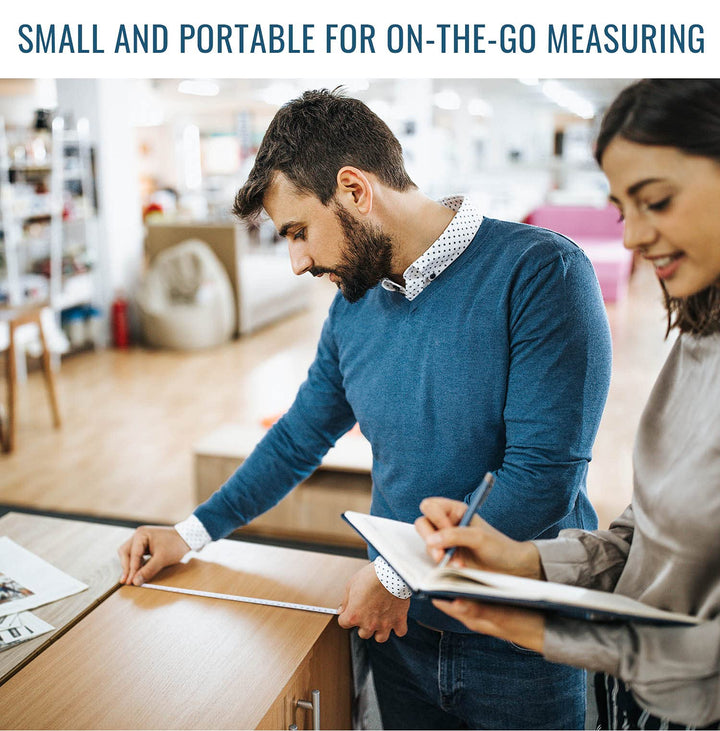 Mabis Retractable Tape Measure, Compact Flexibile Tape 
