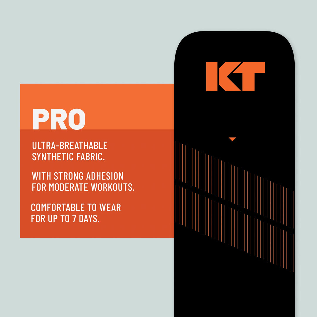 , Pro Synthetic Kinesiology Athletic Tape, 20 Count, 10” Precut Strips, Stealth Beige