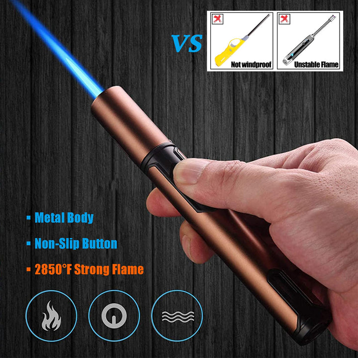 Anrapley Torch Lighter, 6.0in Long Butane Lighter with 