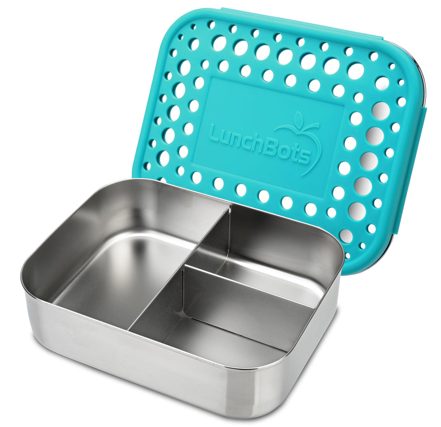 LunchBots Medium Trio II Snack Container - Divided Stai