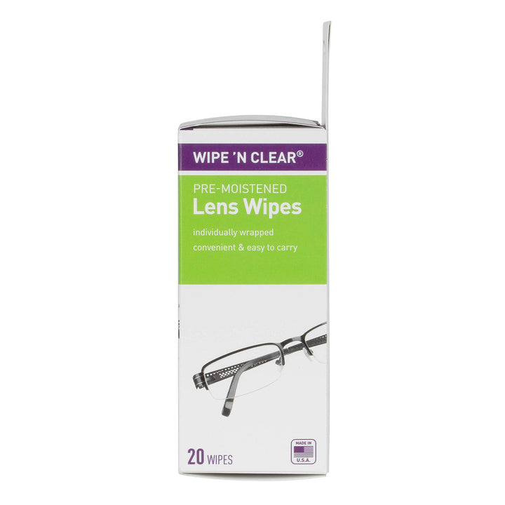 Flents Wipe &#39;N Clear Pre-Moistened Lens Wipes A