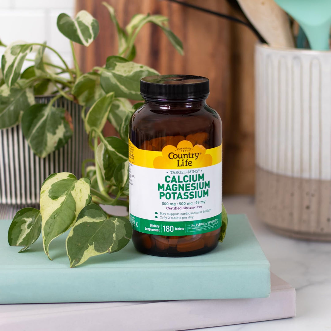 Target-Mins - Cardiovascular Health Support with Magnesium, Potassium &amp; Calcium, Free-Form Amino Acids, Zinc-Free Electrolyte Supplement