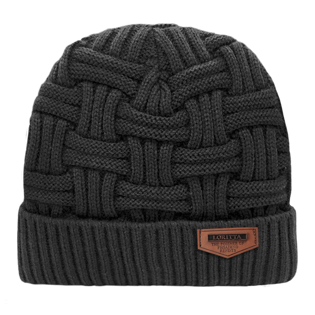 Loritta Men&amp;Women Winter Thick Knit Skull Cap D