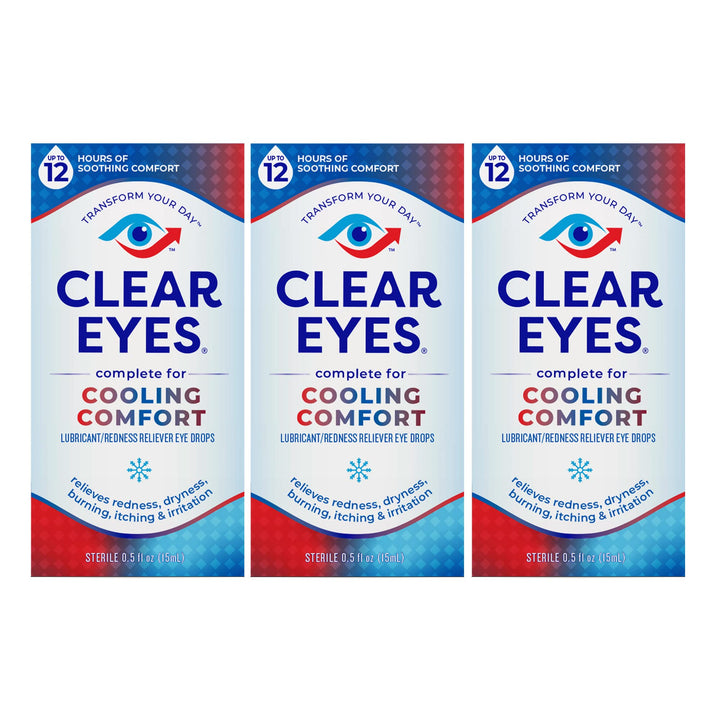 Clear Eyes Cooling Comfort Redness Relief Eye Drops, So