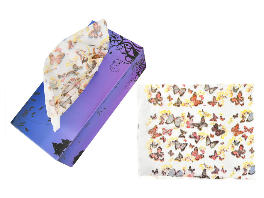 HOME-X Box of Novelty Tissues, Colorful Facial Tissue B