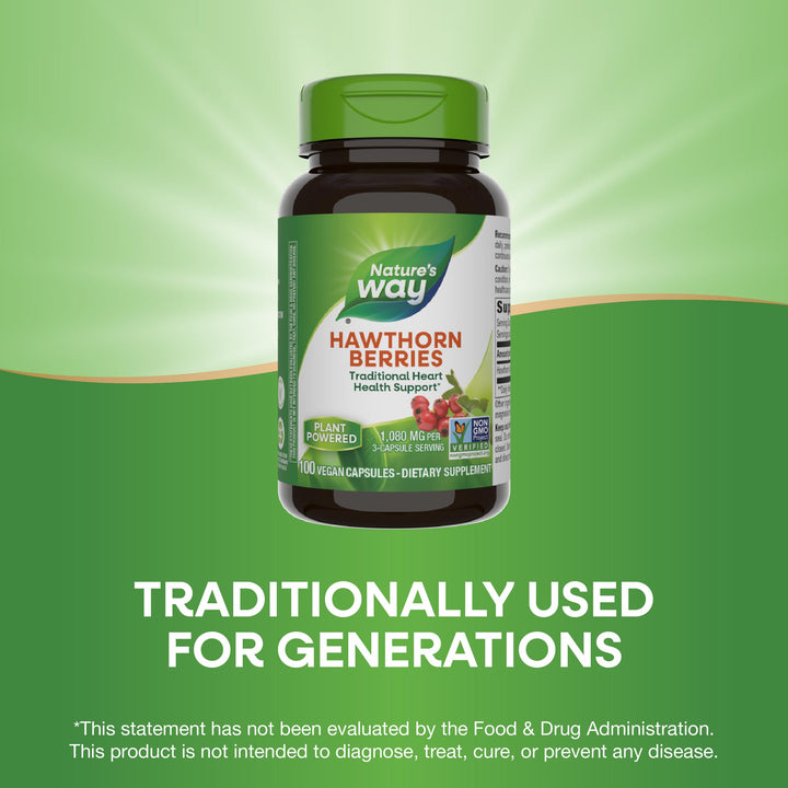 Nature&#39;s Way Herbal Hawthorn Berries, Tradition