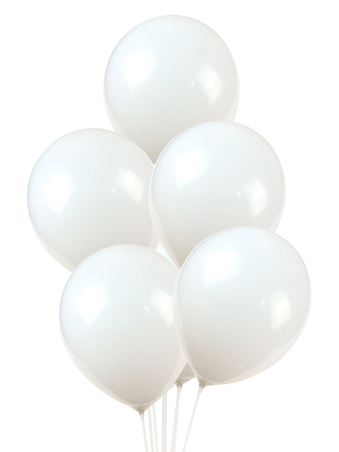 10-inch white latex balloons 100 / bag