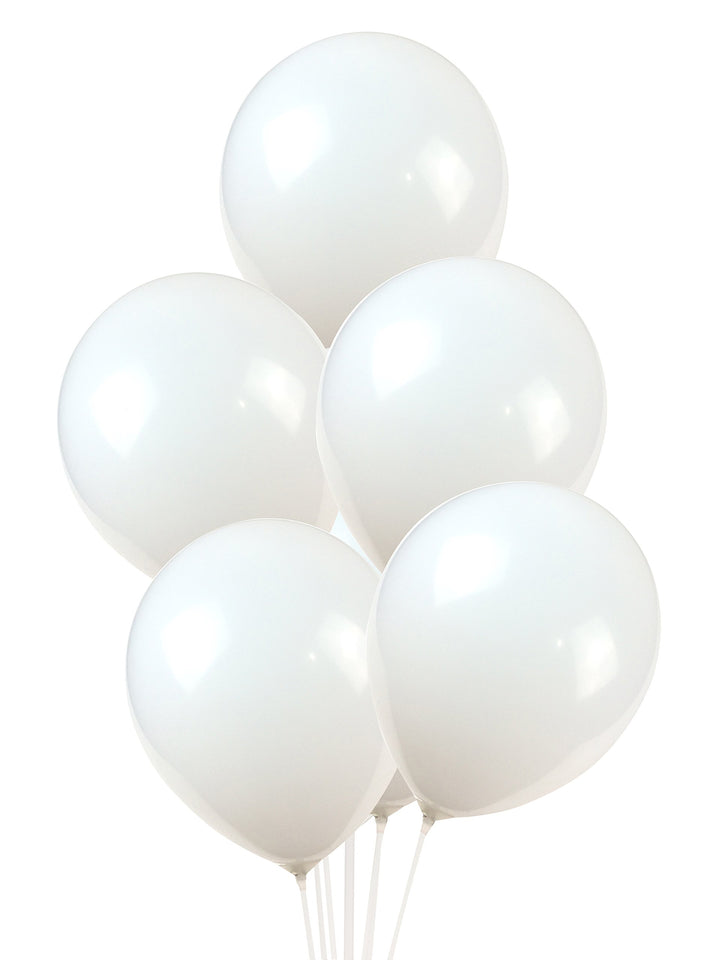 10-inch white latex balloons 100 / bag
