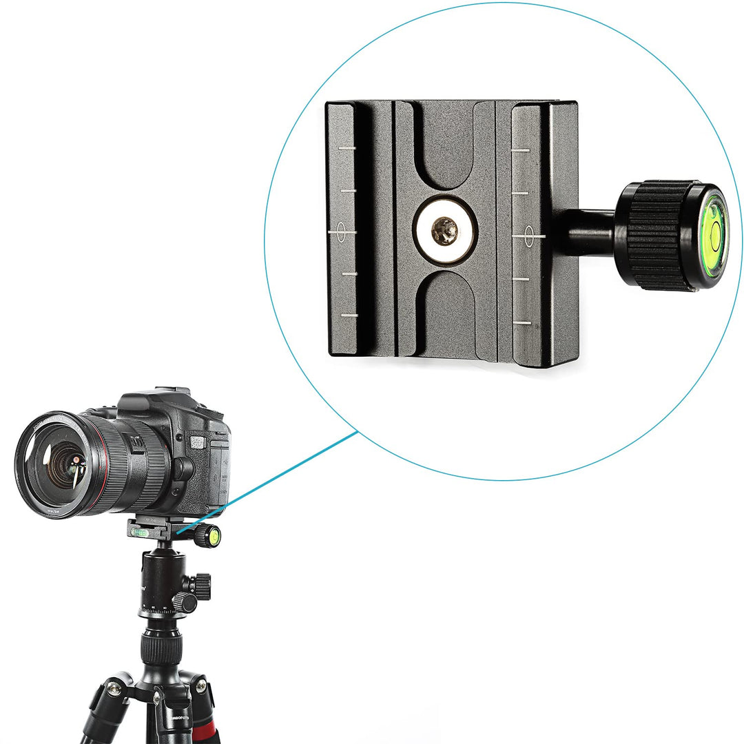 Neewer Aluminium 50mm Quick Release Plate QR Clamp 3/8-