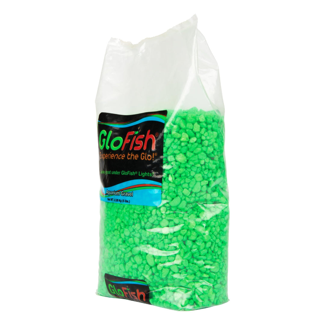 Aquarium Gravel, Green Fluorescent, 5-Pound