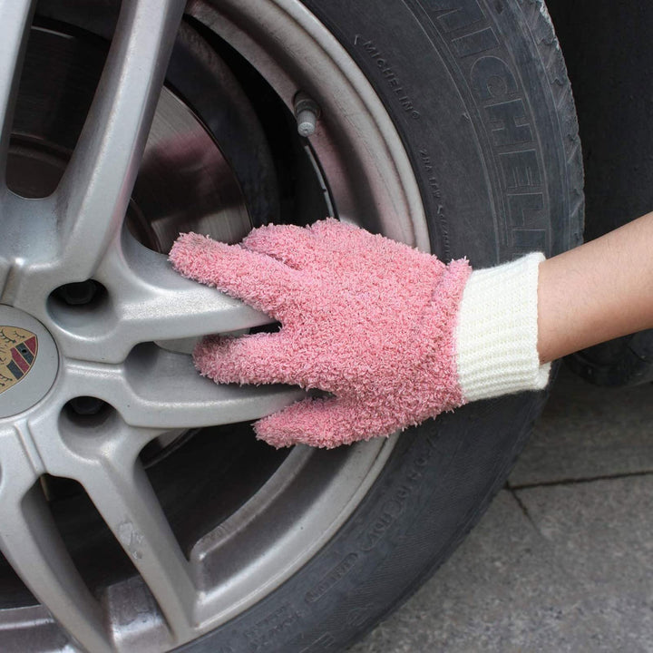 Microfiber dusting Gloves Clean Hard-to-Reach Places Ca