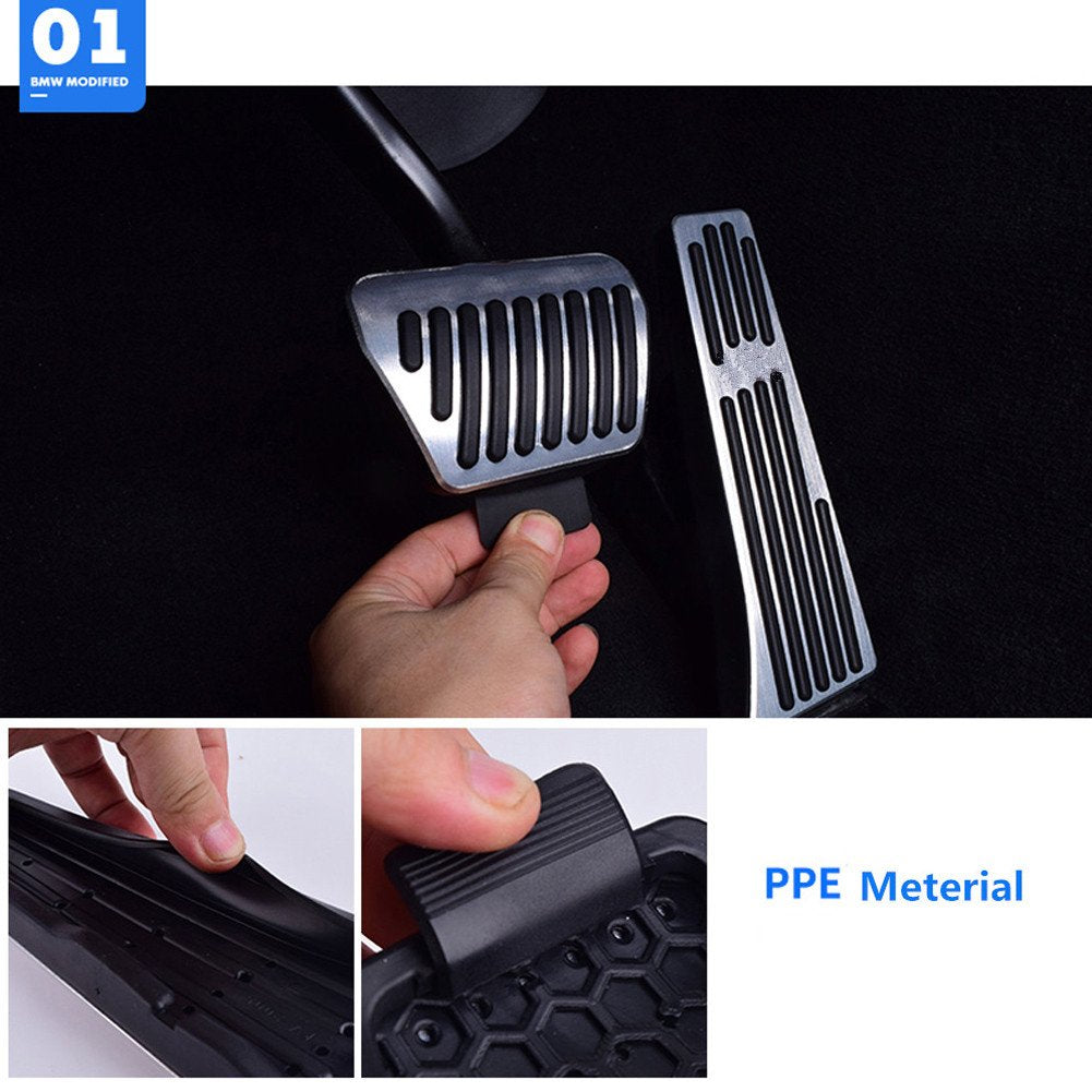 Jaronx Compatible with BMW Pedal Covers, No Drill Pedal