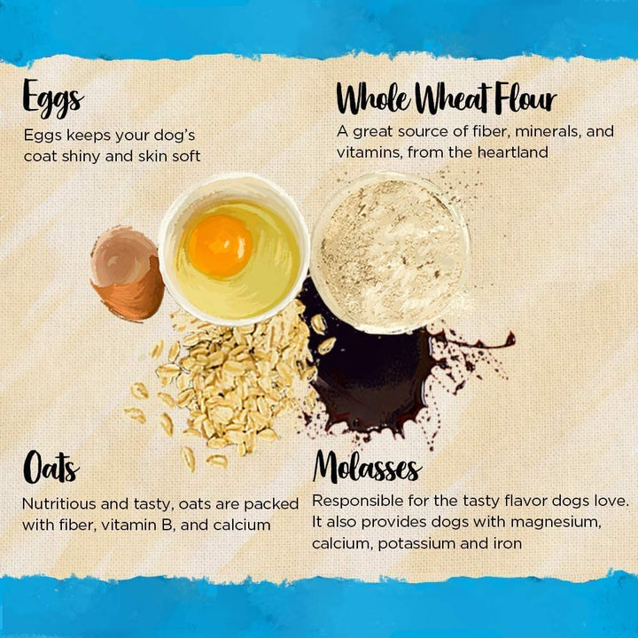 Natural Dog Treats, More Crunch Large, Assorted Flavors, 18oz Box, 6 Boxes