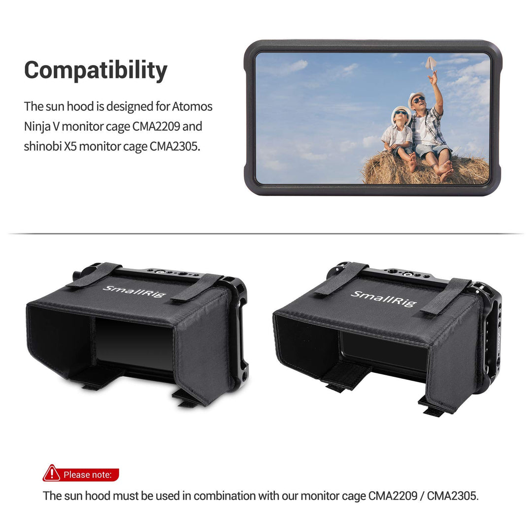 SmallRig Sun Hood for Atomos Shinobi 5 / Ninja Series C