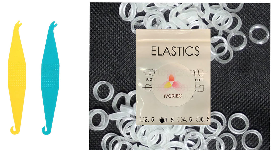 IVORIE Dental Teeth Gap Orthodontic Bands Clear Elastic