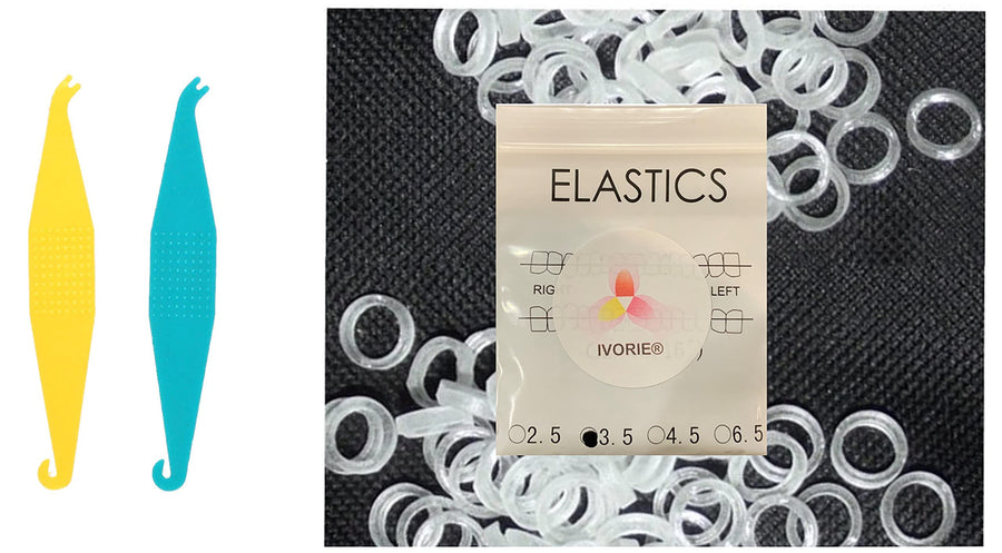 IVORIE Dental Teeth Gap Orthodontic Bands Clear Elastic