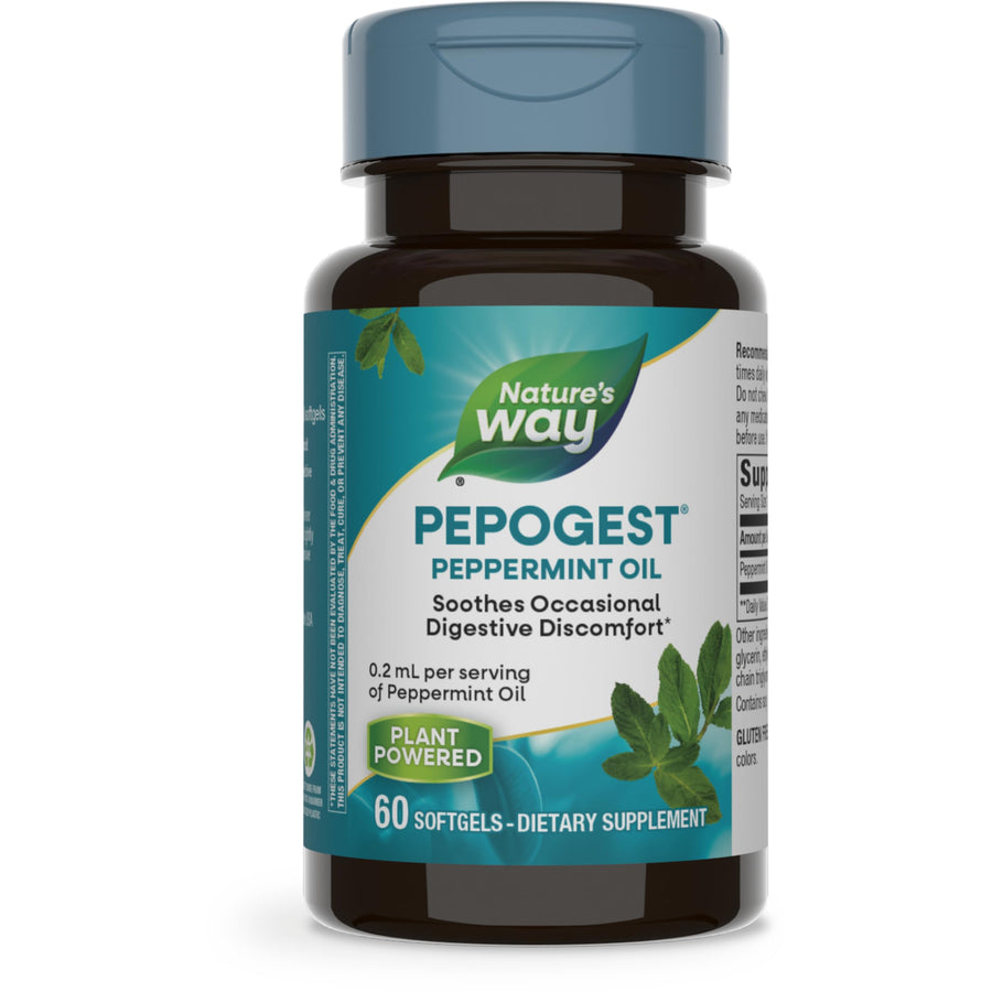 Nature's Way Pepogest Peppermint Oil, Soothes Occas