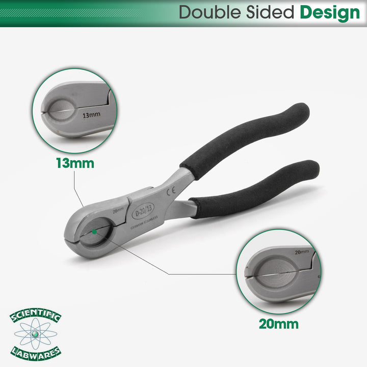Dual Action Decapper Pliers for Decapping 13mm and 20mm Crimped Vials and Bottles