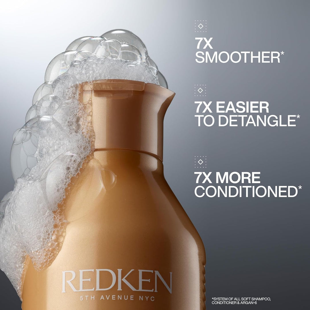All Soft Shampoo | Deeply Moisturizes and Hydrates | Softens, Smooths, and Adds Shine | Safe for Color-Treated Hair | Nourishing Shampoo for Dry Hair | With Argan Oil