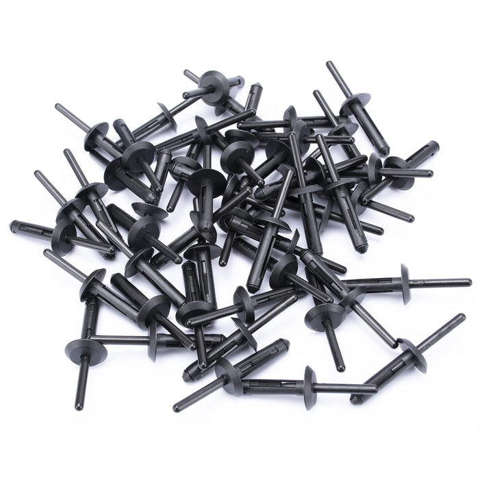 50PCS Nylon Rivet 1/4 Hole, for Chrysler 6500911, 6504700,Ford N803043-S, GM 14063981