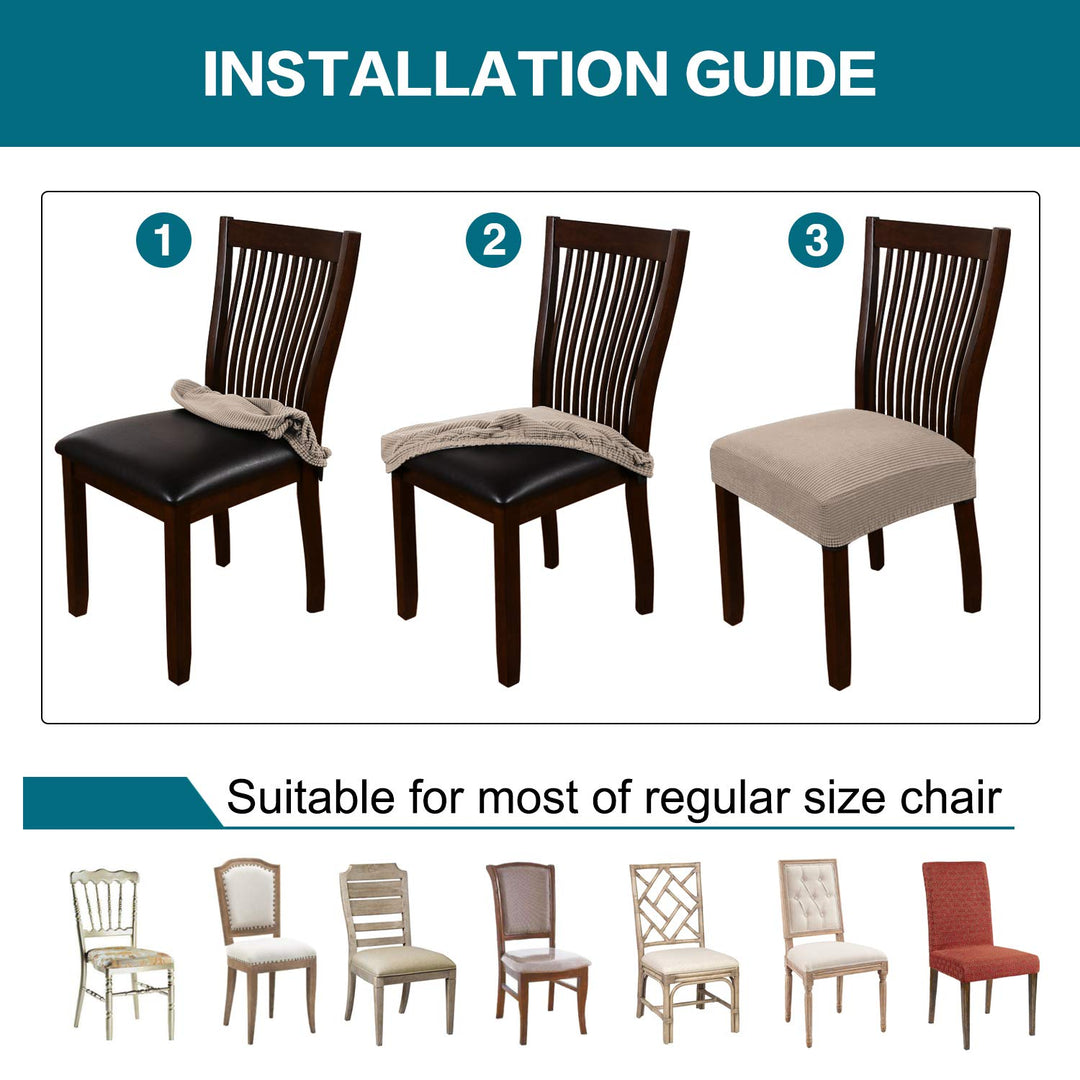 Turquoize Stretch Dining Chair Covers Seat Covers for D