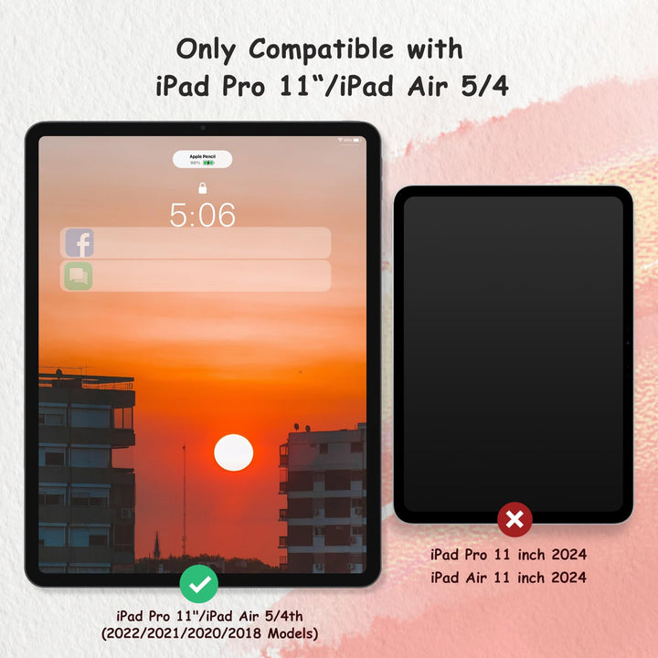 Paper Screen Protector Compatible with iPad Pro 11 inch (2022/2021/2020/2018), iPad Air 5th / 4th Generation (10.9,2022/2020), iPad Air 5 / iPad Air 4 Matte PET Film for Drawing,1 Pack