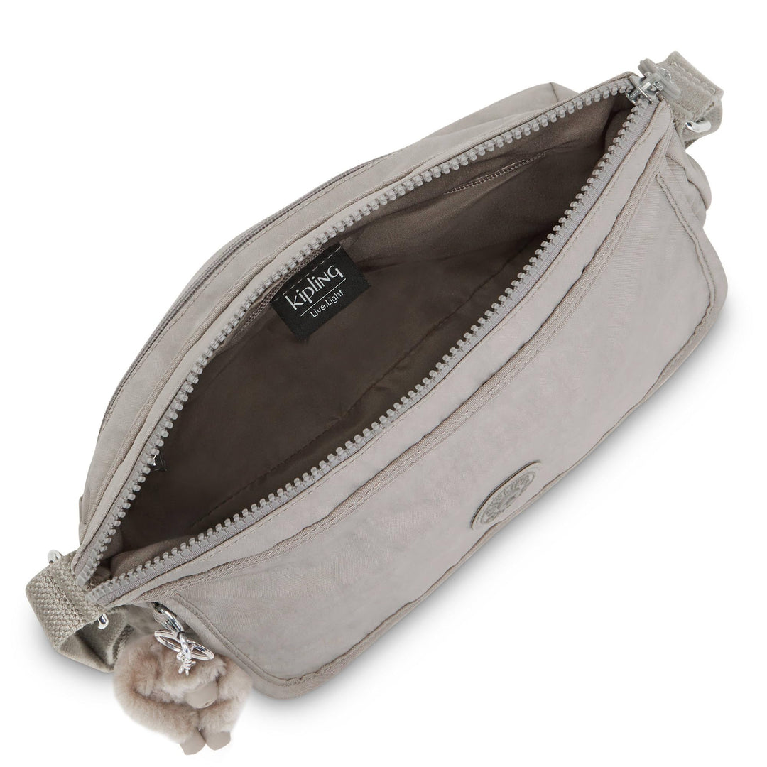 womens WomenÂ’s Aisling Bag, Lightweight Everyday Purse, Nylon Shoulder Crossbody Bag, Grey Gris, 12 L x 8.87 H 4 D US