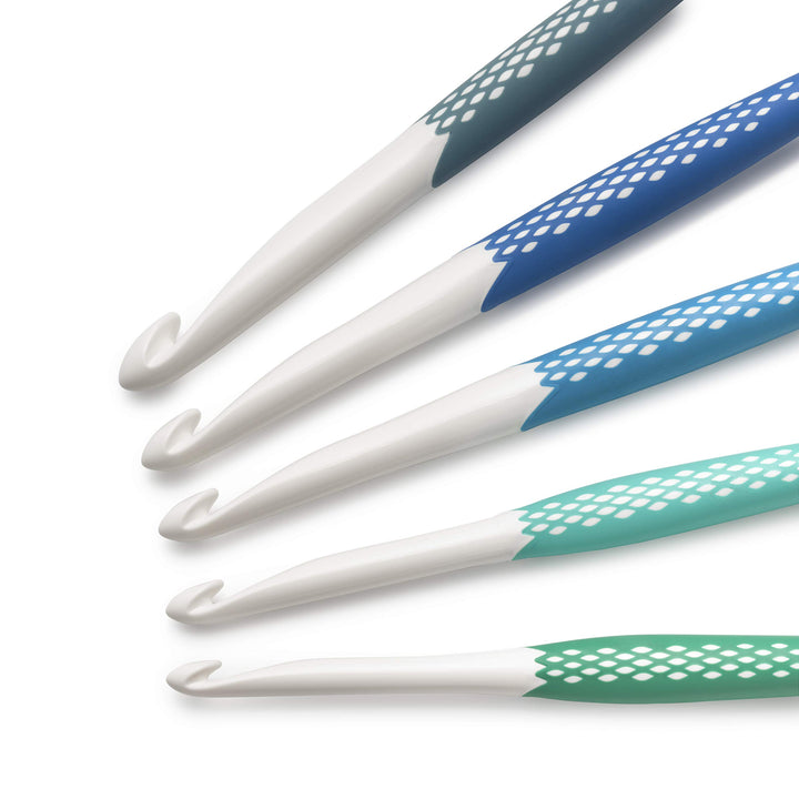 Prym Ergonomics Crochet Hook Set, Large (7mm, L, M, N, 