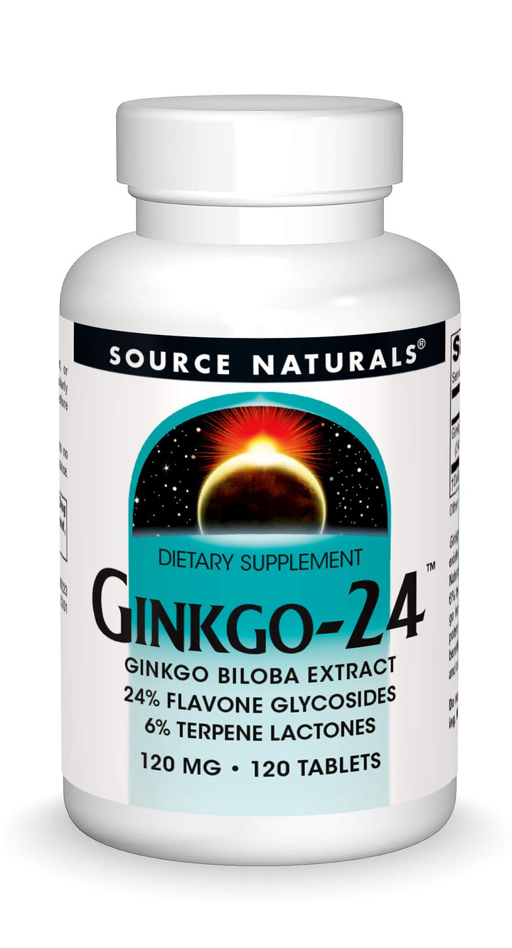 Source Naturals Ginkgo-24 - Ginkgo Biloba Extract 120 m