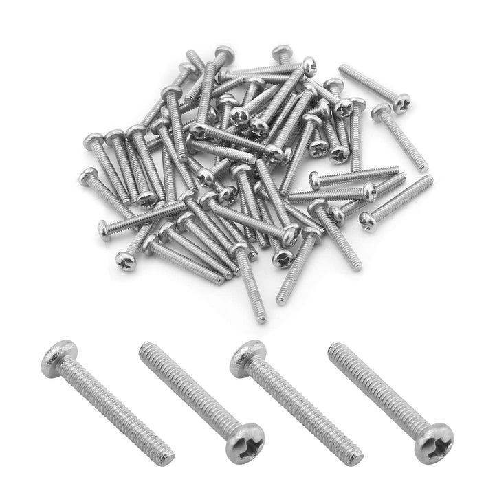 MroMax 60Pcs M2 x 14mm Pan Head Phillips Machine Screws