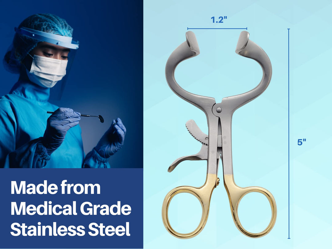 Dental Molt Mouth Gag 4.75 inch Long with a 2-inch Opening Mouth Opener Dental Molt