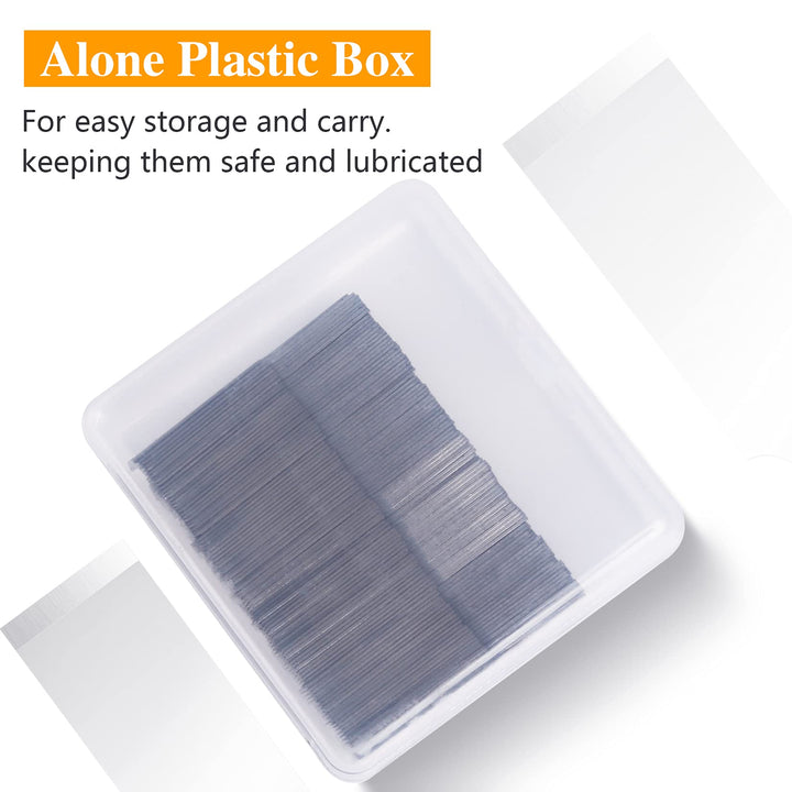 100 Pack Hobby Blades Set #17 Craft Knife Blades Refill Hobby Knife Replacement Blades with Storage Box for Art and Craft Scrapbooking Supplies Cutting Caving