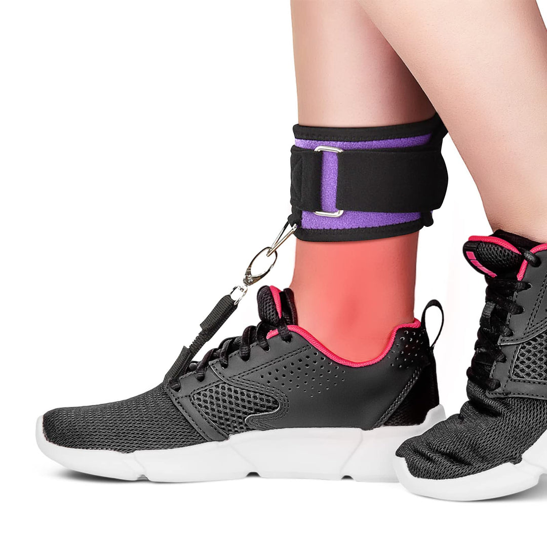 Drop Foot Support, Adjustable Drop Foot Brace with Elastic Straps Foot Up Brace Orthosis Ankle Brace Support Foot Drop Postural Corrector for Improve Walking Gait, Prevents Cramps Ankle Sprains