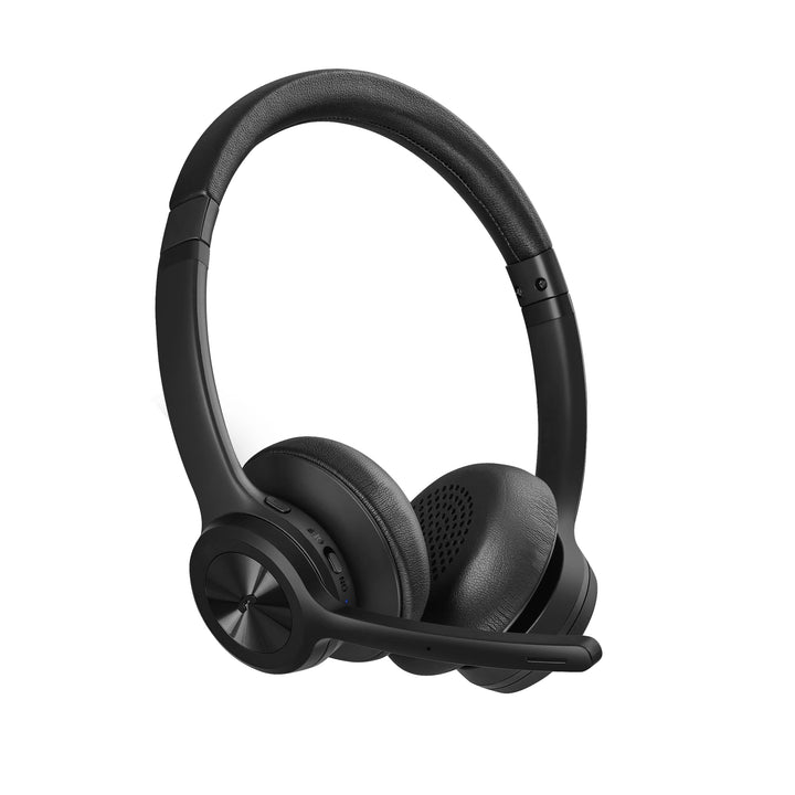Bluetooth Headset V5.2, Wireless Headphones with Noise Cancelling Microphone, On Ear Wireless Headset for Cell Phones Laptop Computer
